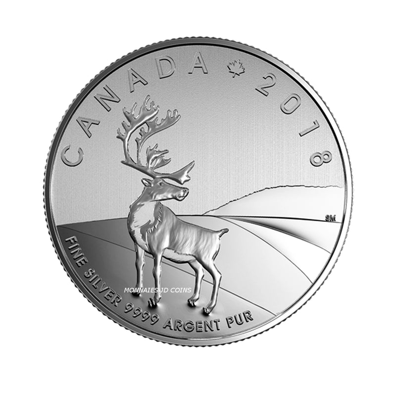 2018 Canada $3 Caribou Fine Silver (No Tax)