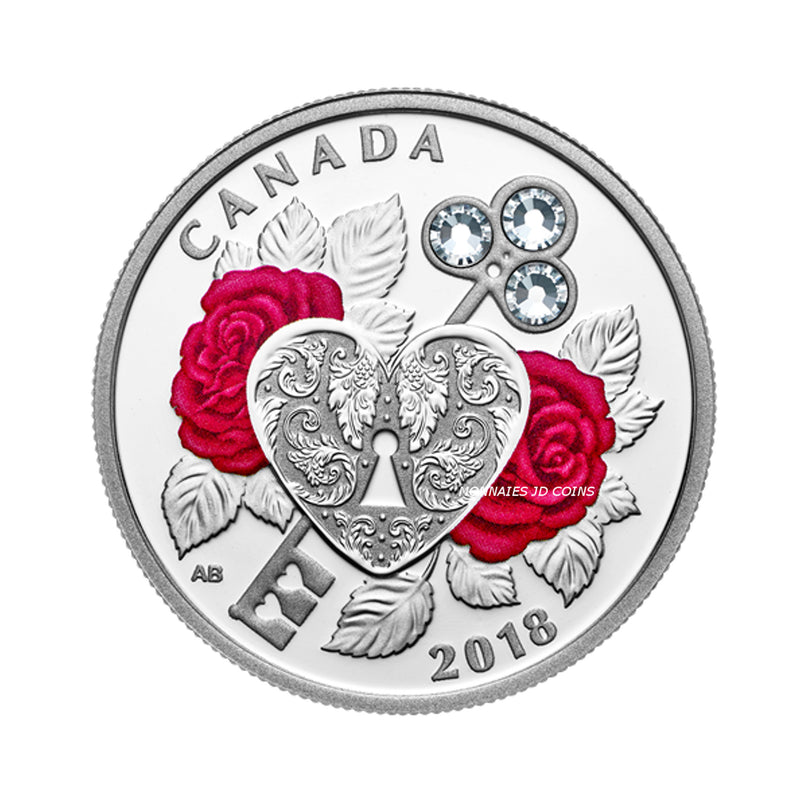 2018 Canada $3 Celebration Of Love Series Fine Silver (No Tax)