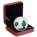 2018 Canada $3 Teachings From Grandmother Moon Series Raspberry Moon Fine Silver (No Tax)
