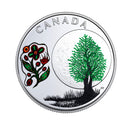 2018 Canada $3 Teachings From Grandmother Moon Series Thimbleberry Moon Fine Silver (No Tax)