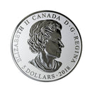 2018 Canada $5 Hearts Aglow Glow-in-the-Dark Fine Silver Coin (No Tax)