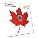 2018 Canada $5 Hearts Aglow Glow-in-the-Dark Fine Silver Coin (No Tax)