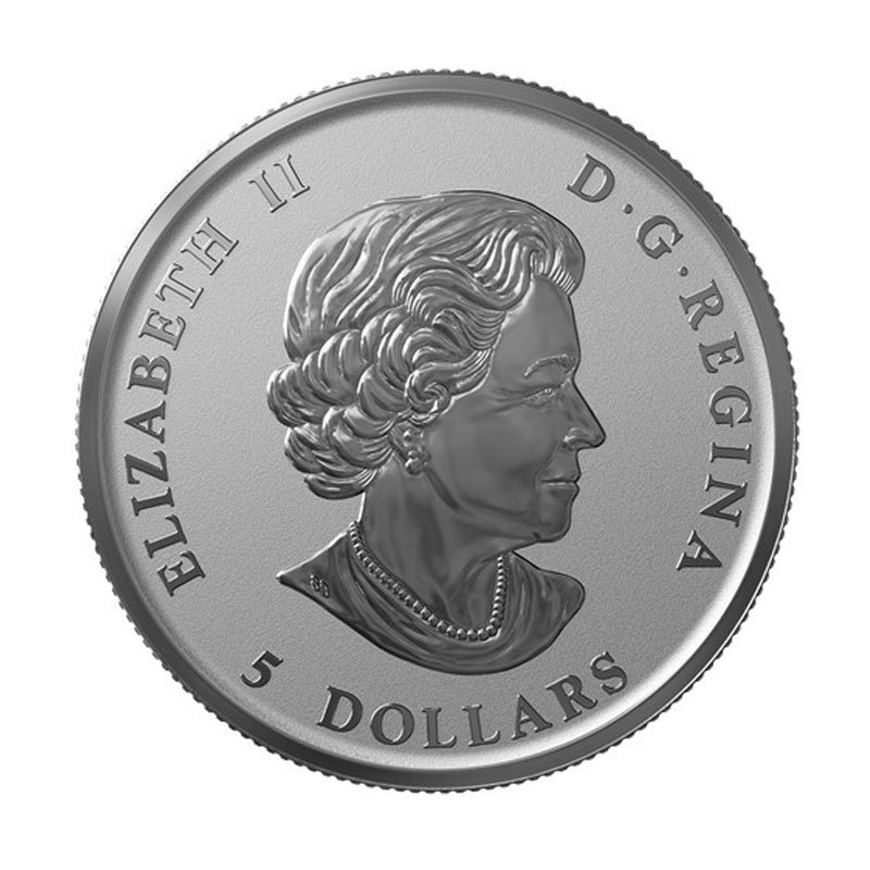 2018 Canada Coat of Arms Emblems Of Canada $5 1/2oz Fine Silver Coin