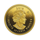 2019 Canada 25 Cent Bouquet of Maple Leaves 0.5gr 9999 Pure Gold (No Tax)