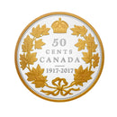 2017 Canada 50 Cents 1917 Half Dollar 100th Anniversary Fine Silver Coin