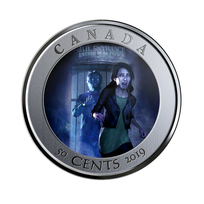 2019 Canada 50 Cent Spooky Canada Hi Ottawa Jail Hostel Coin