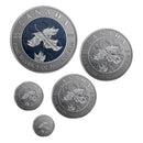 2019 Canada A Bicentennial Celebration Silver Maple Leaf Fine Silver 99.99% Fractional Set