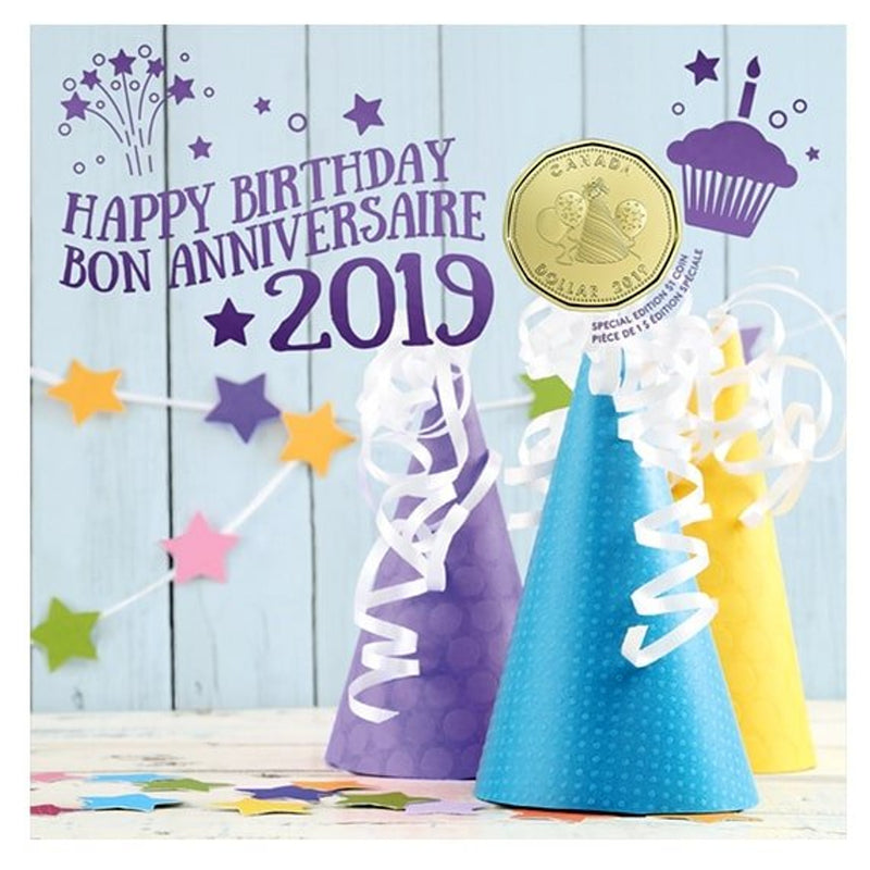 2019 Canada Happy Birthday Gift Set With Struck Gift Loon