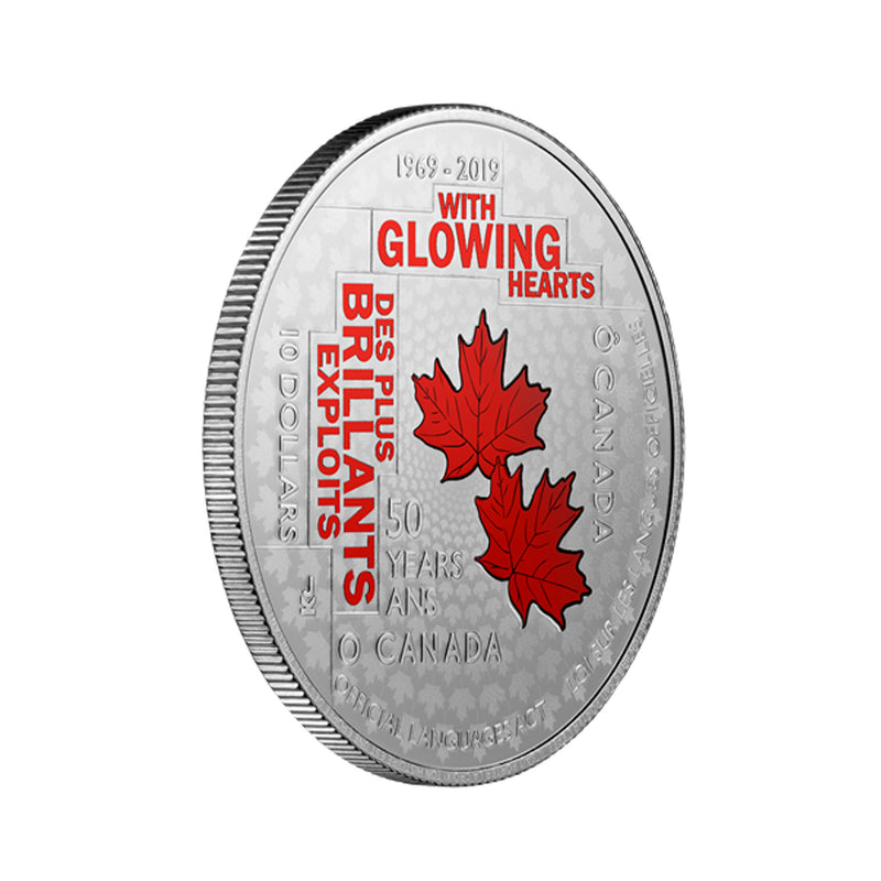 2019 Canada $10 50th Anniversary Of The Official Languages ACT Fine Silver (No Tax)