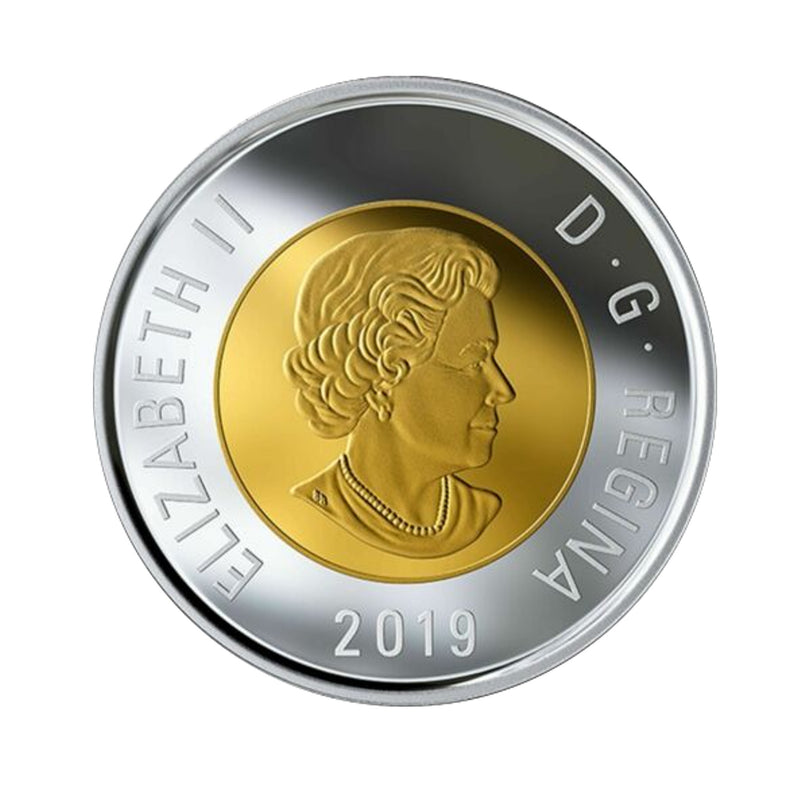 2019 Canada $2 Dollar Proof Fine Silver 99.99% Coin