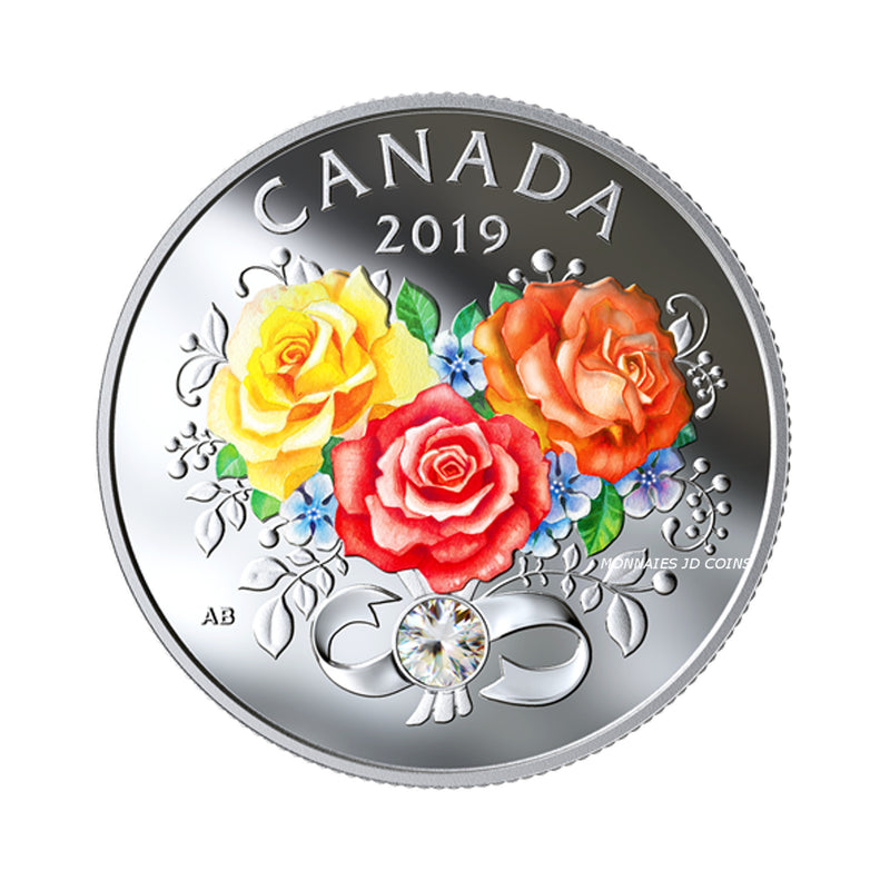 2019 Canada $3 Celebration Of Love Series Fine Silver (No Tax)