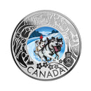 2019 $3 Celebrating Canadian Fun & Festivities - Dogsledding Silver (No Tax)