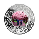 2019 $3 Celebrating Canadian Fun & Festivities Cherry Blossoms Silver (No Tax)