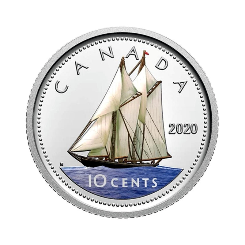 2020 Coloured Canada 10 Cents Silver Proof (No Tax)