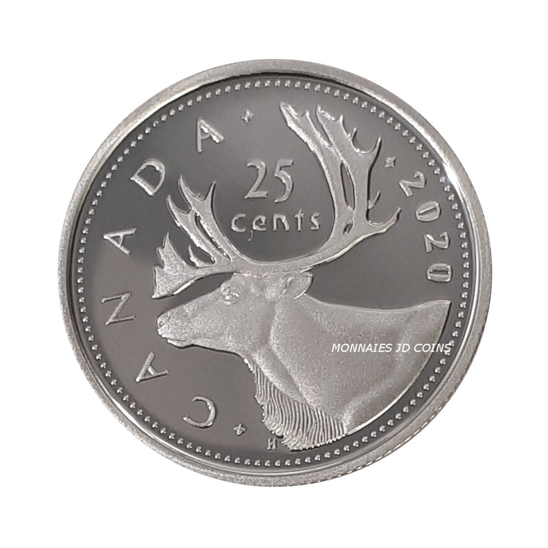 2020 Canada 25 Cents (Non Silver) Proof Ultra Heavy Cameo Coin