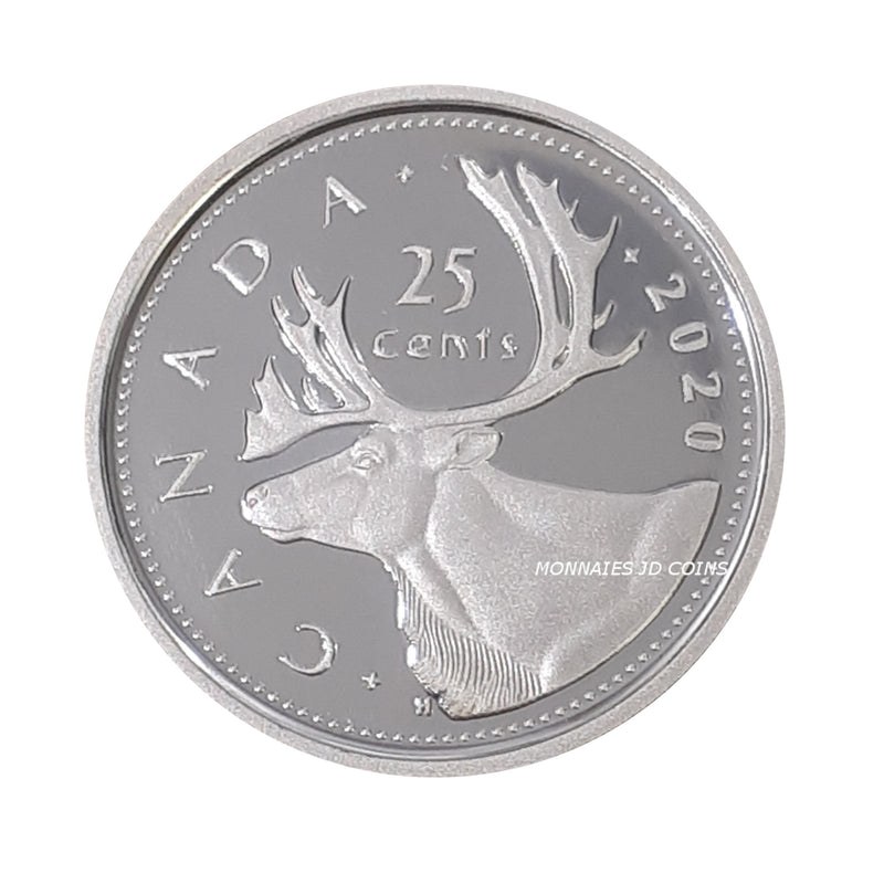 2020 Canada 25 Cents Proof Fine Silver 99.99% (No Tax)