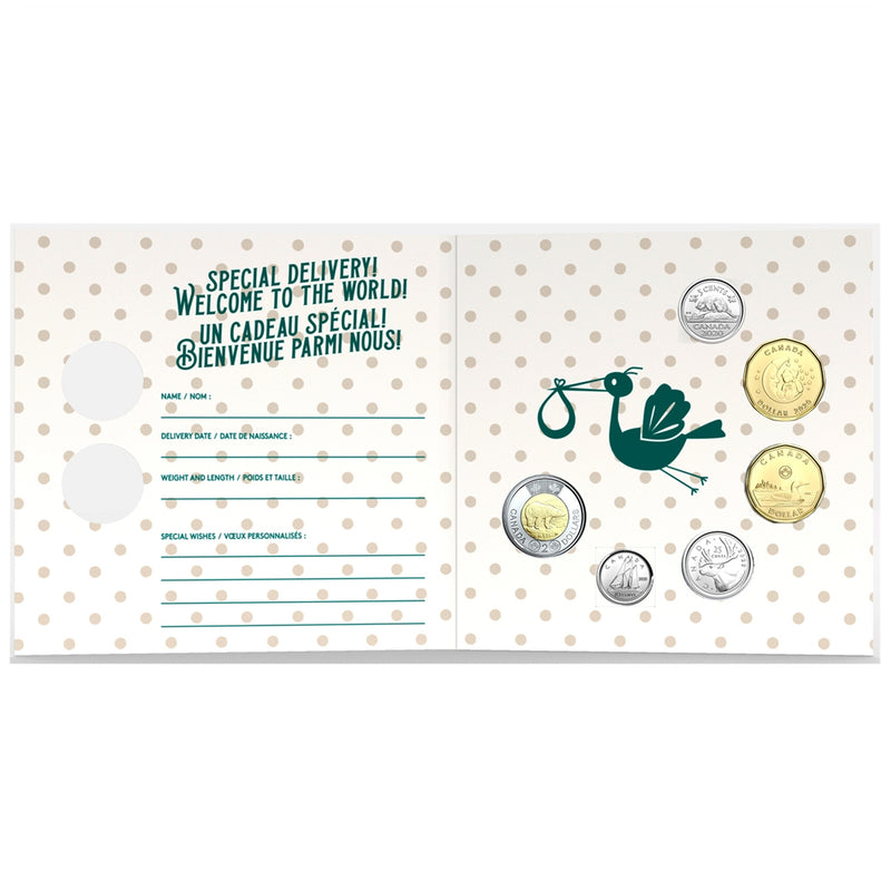 2020 Canada Baby Gift Set With Special Loon Dollar