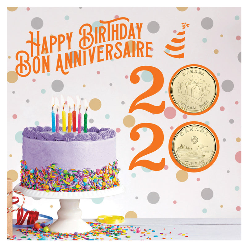 2020 Canada Happy Birthday Gift Set With Struck Gift Loon