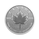 2021 Canada Our Arboreal Emblem Silver Maple Leaf Fine Silver 99.99% Fractional Set