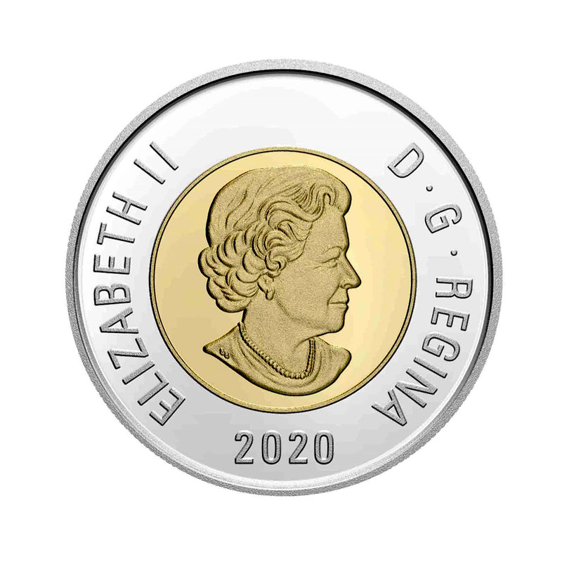 2020 Canada $2 Dollar Proof Fine Silver 99.99% Coin