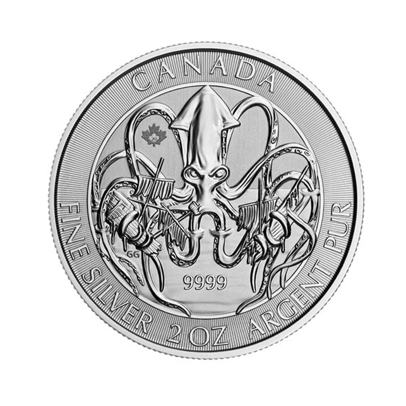 2020 Canada $10 Creatures Of The North The Kraken Bullion Fine Silver (No Tax)