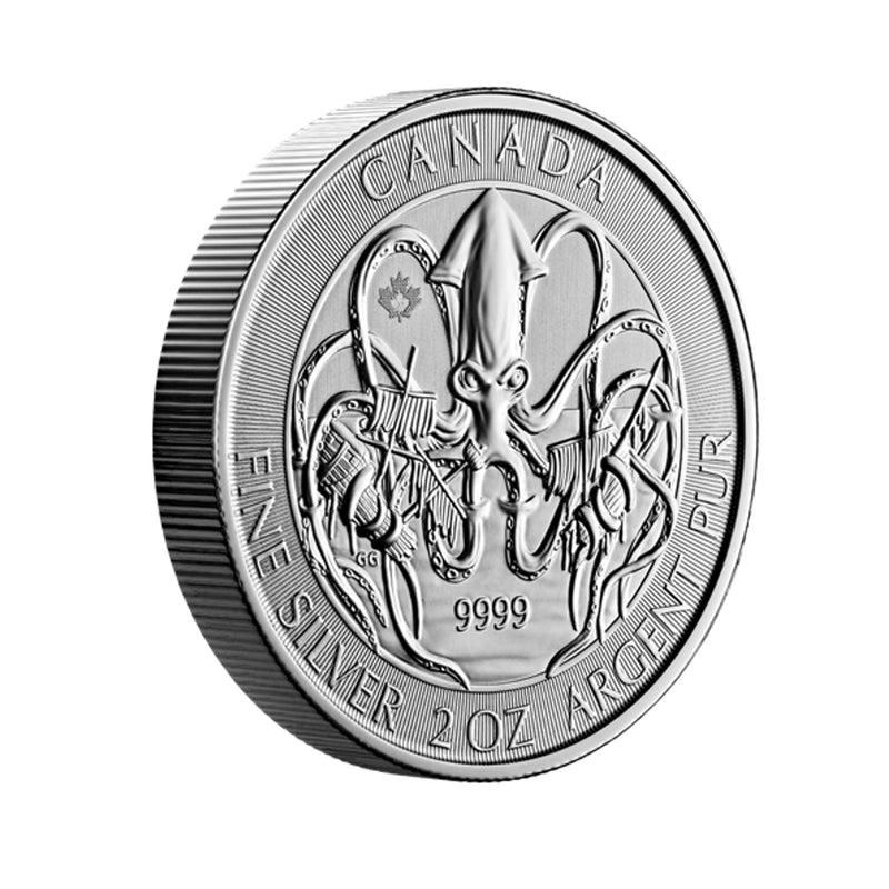 2020 Canada $10 Creatures Of The North The Kraken Bullion Fine Silver (No Tax)