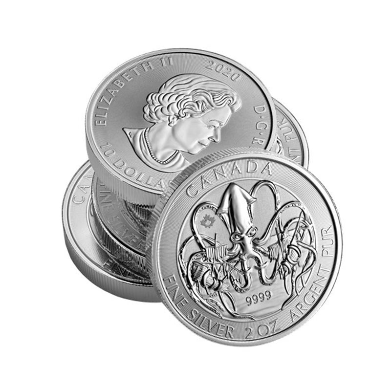 2020 Canada $10 Creatures Of The North The Kraken Bullion Fine Silver (No Tax)