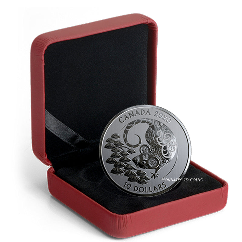 2020 Canada $10 Year of the Rat 1/2oz. Fine Silver (No Tax) (Copy) (Copy)