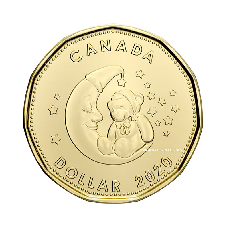 2020 Canada Baby Loon Teddy Bear & Moon Brillant Uncirculated