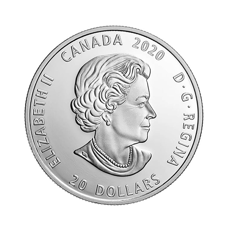 2020 Canada $20 Under a Hopeful Moon Fine Silver (NO Tax)