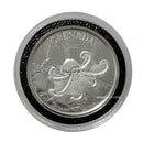 2020 Eastern Caribbean Central Bank Grenada $2 Dollar Octopus 1oz .999 Fine Silver - Coin In Capsule