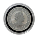 2021 Australia 1 Dollar Kookaburra 1oz .9999 Fine Silver - Coin In Capsule