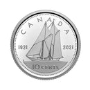 2021 (1921) Canada 10 Cent 100th Ann. Of Bluenose (George VI)  Proof Non Silver)