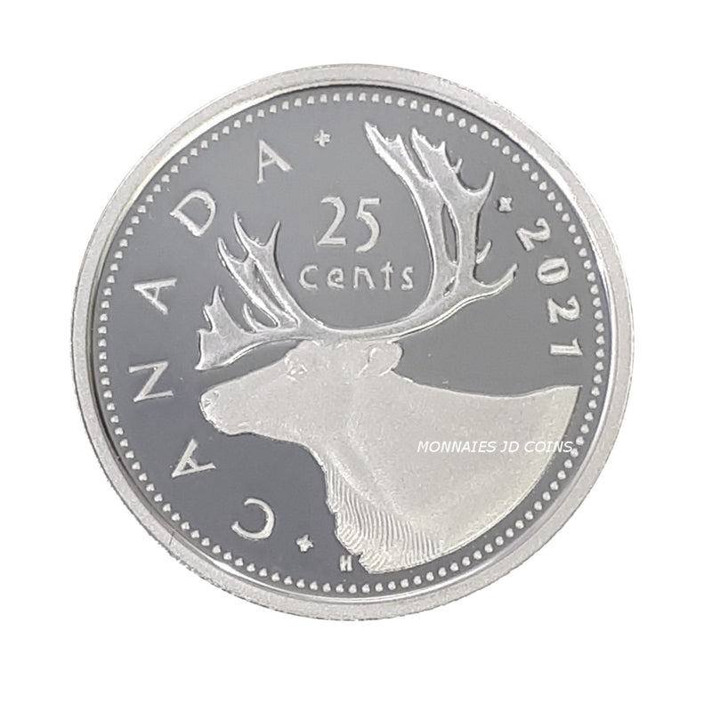 2021 Canada 25 Cents Pure Silver Proof Coin