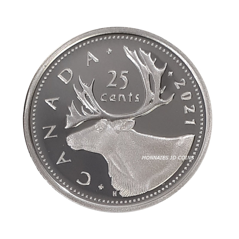 2021 Canada 25 Cents (No Silver) Proof Coin