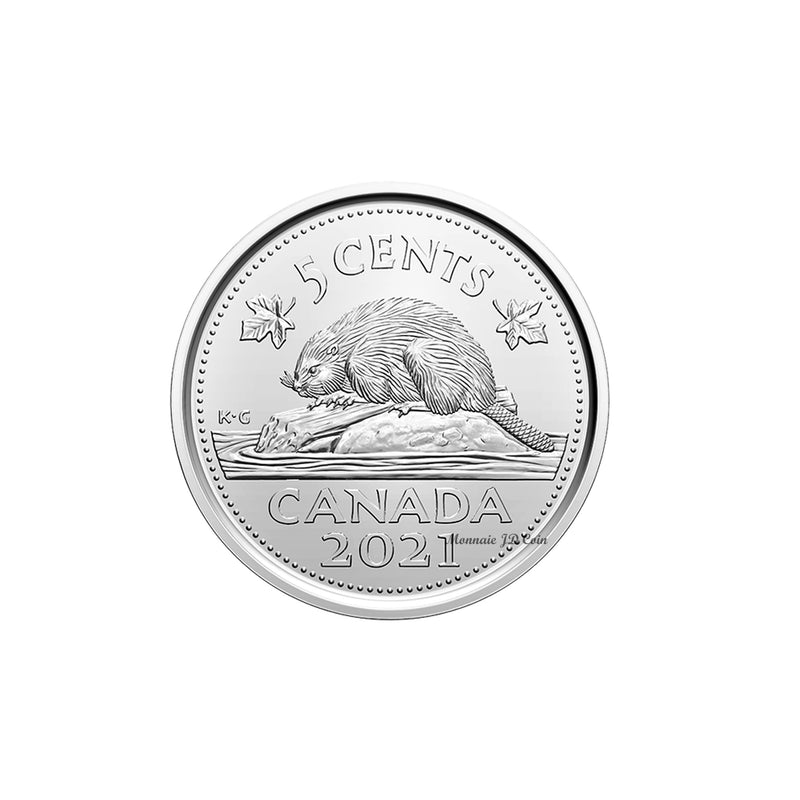 2021 Canada 5 Cent Quenn Elizabeth II Coin BU (MS-63)