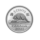 2021 Canada 5 Cent Proof Non Silver Coin