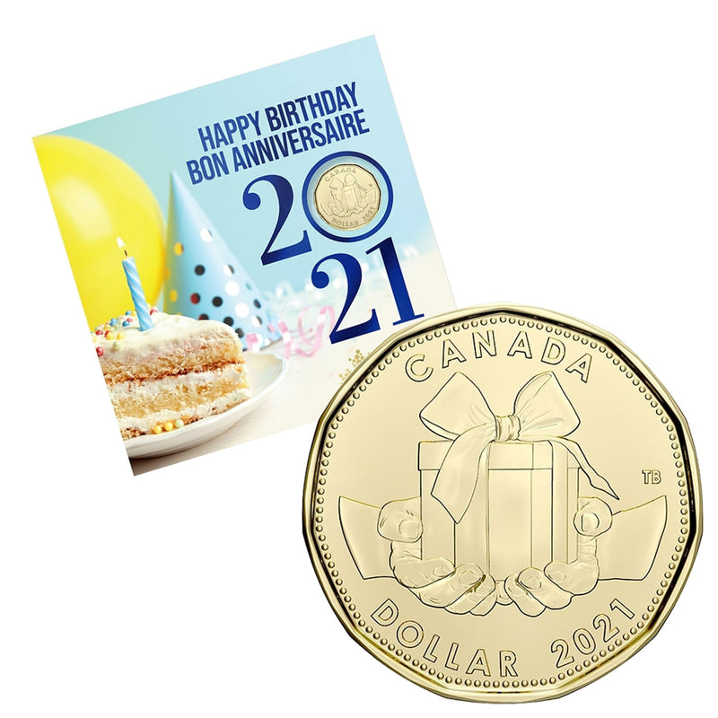 2021 Canada Happy Birthday Gift Set With Struck Gift Loon