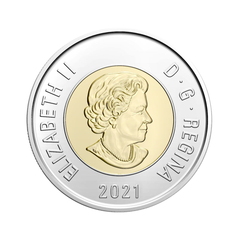 2021 Canada $2 Dollar Coloured 100th Anniversary of the Discovery of Insulin BU