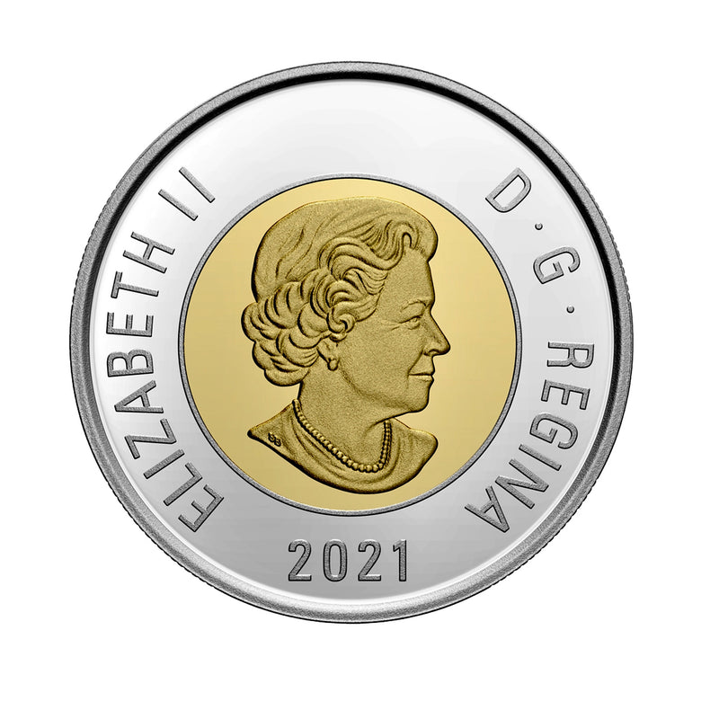 2021 Canada $2 Dollar Proof Non Silver Coin