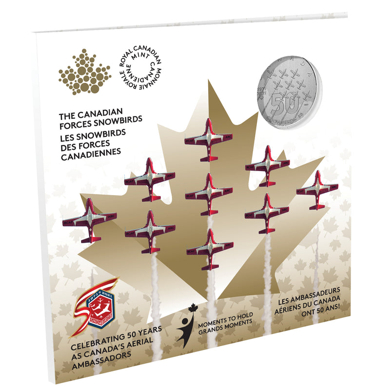 2021 Canada $5 Moments to Hold The Snowbirds Fine Silver Coin  (No Tax)