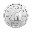 2021 Classic Double Date Canada 10 Cents Brillant Uncirculated (MS-63)