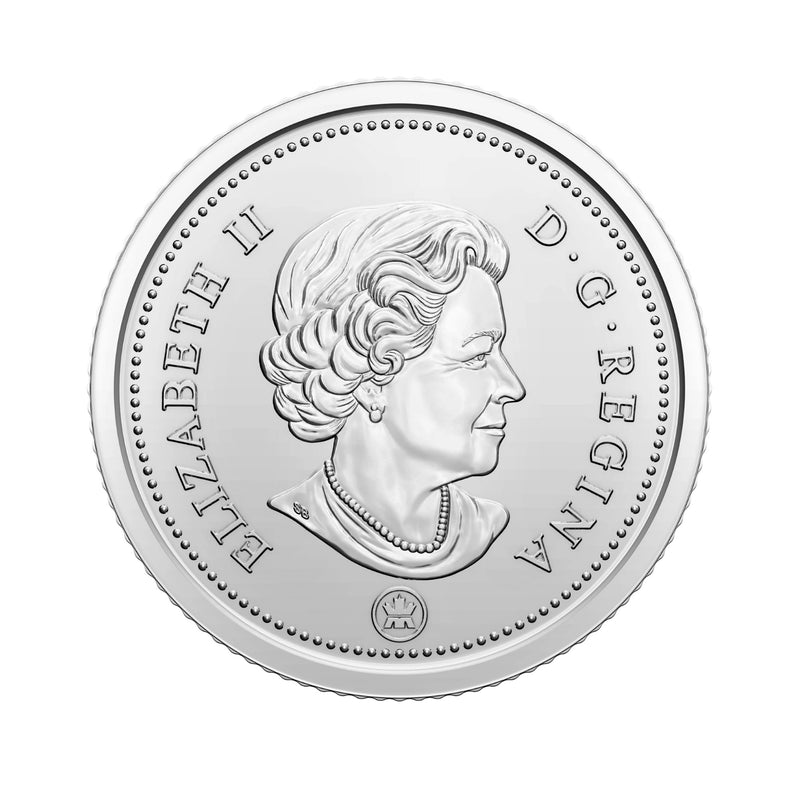 2021 Uncoloured Bluenose Canada 10 Cents Brillant Uncirculated (MS-63)
