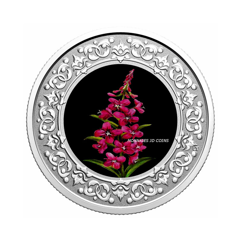 2021 $3 Floral Emblems of Canada - Yukon-Fireweed Fine Silver (No Tax)