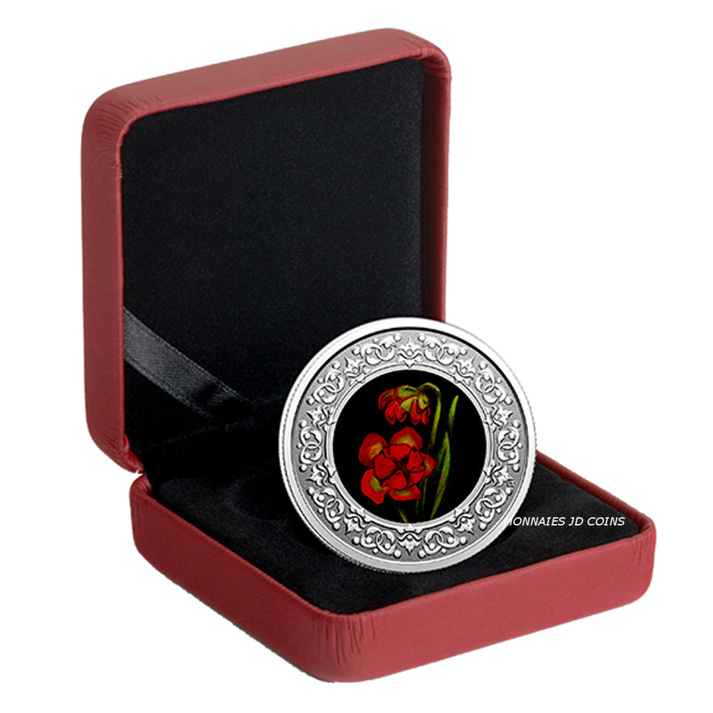 2021 $3 Floral Emblems of Canada - Newfoundland and Labrador-Pitcher Plant Silver (No Tax)