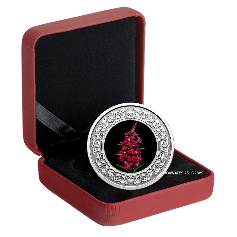 2021 $3 Floral Emblems of Canada - Yukon-Fireweed Fine Silver (No Tax)