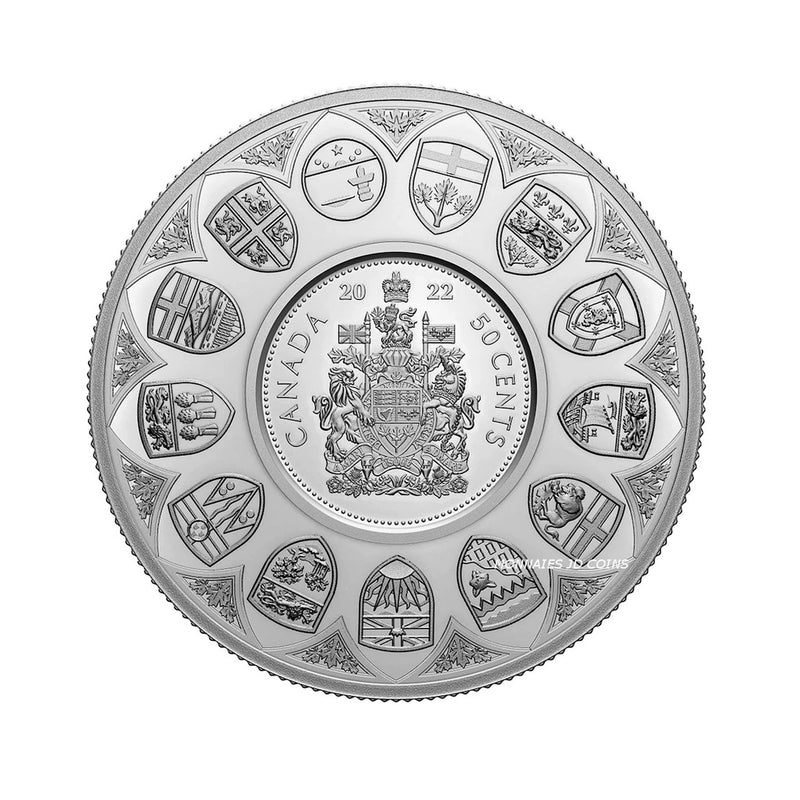 2022 Canada Big Coin 50 Cents Series 5oz Fine Silver Coin