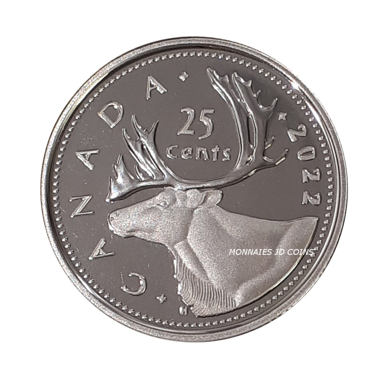 2022 Canada 25 Cents (Non Silver) Proof Coin