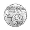 2022 Canada 25-cent The Bigger Picture - Caribou 5oz Fine Silver