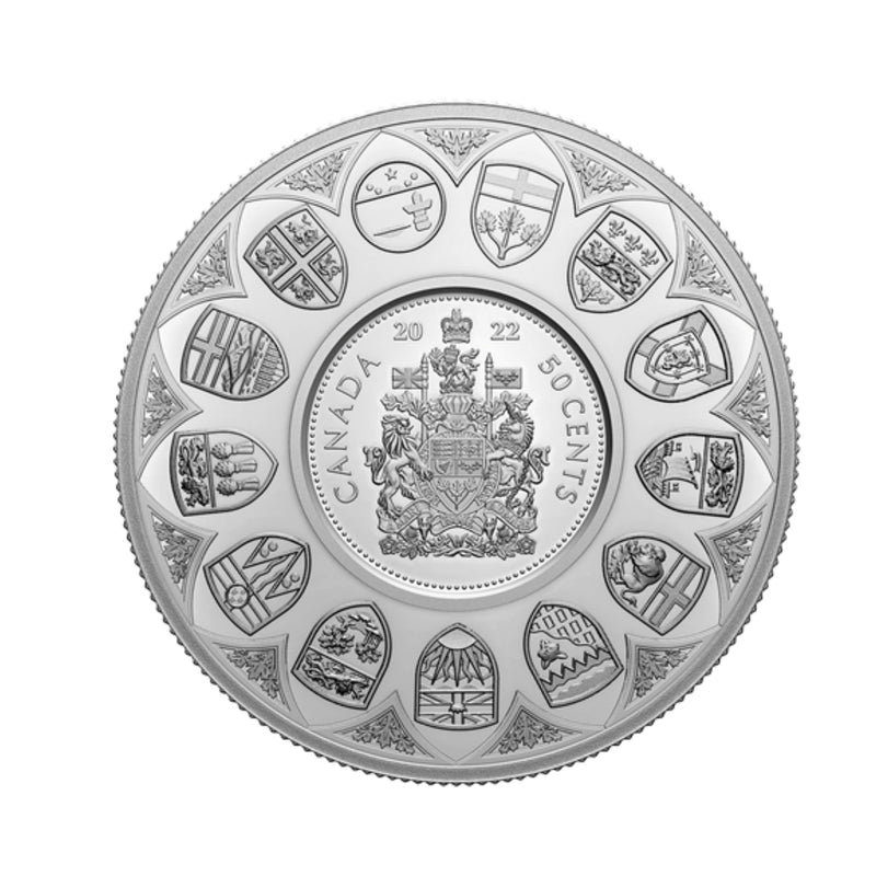 2022 Canada 50-cent The Bigger Picture - Coat of Arms 5oz Fine Silver